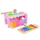 thumbnail image 2 of Xilófono de madera para niños, juguete sensorial para apilar a mano Rosa, 2 of 8