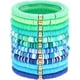 thumbnail image 1 of 12 pulseras de cuentas de arcilla Heishi de surfista, pulsera de cuentas apilables de arcilla polimérica, pulsera elástica de la amistad, 1 of 9