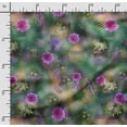 thumbnail image 2 of Soimoi Floral Print,Cotton Cambric, Quilting Fabric Sold by The Yard 42 Inch Wide, Medium Weight Cotton Fabric, SewingSupplies, Violet, 2 of 5