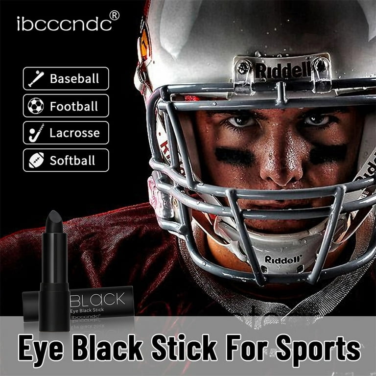 3 Pcs Black Face Paint Stick,Eye Black Stick for Sports Eye Black  Football/Baseball/Softball,Easy to Color & Waterproof Black Body Paint  Black Sticks