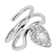 thumbnail image 3 of Anillo de uñas con diamantes de imitación, anillo de uñas hermoso y seguro para mujeres y niñas 3054 platino, 3 of 8