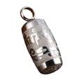 thumbnail image 4 of Collar de contenedores budistas colgantes tibetanos para hombres aniversario de acción de gracias Plata, 4 of 8