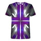 thumbnail image 3 of Mens Camisas de Manga Corta Impresión Casual Deportes Cuello Redondo Blusa, Poliéster Ligero para la Primavera Verano Al Aire Libre Uso Diario, 3 of 4