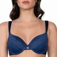 thumbnail image 2 of Brasier Vassarette para Dama, con Mix de Telas Encaje, Satín y Microfibra Azul Talla 32B, 2 of 5