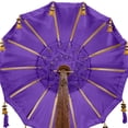 thumbnail image 3 of Koyal Wholesale Bali Umbrella Stand, Purple 34-Inch Tall Moroccan Style Home Decor Items, Free Standing Umbrella, 3 of 4