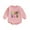 Pink Bunny Letter Embroidery, variant on Okbabeha My First Easter Baby Girl Outfit Newborn Bunny Bubble Romper Sweatshirt Infant one-piece Clothes