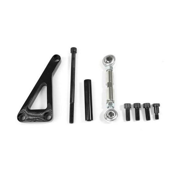 Top Street Performance JM9101BK Chevy Small Block Long Water Pump Black Alternator Bracket