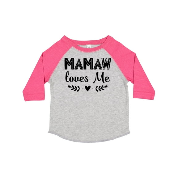 Inktastic Mamaw Loves Me Grandchild Girls Toddler T-Shirt