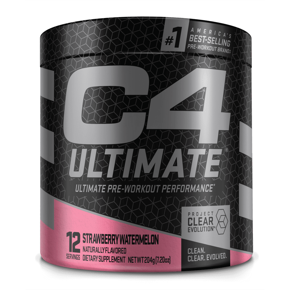 C4 Ultimate Pre Workout Powder Strawberry Watermelon Sugar Free
