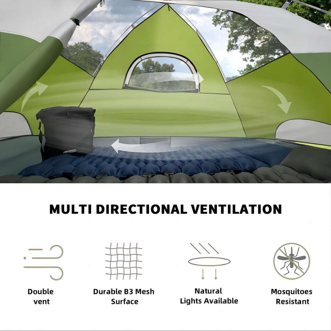 Kroyicegears 2 Person Tents for Camping -  Lightweight Outdoor Camping Tents 5 lb