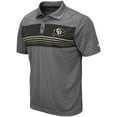 thumbnail image 2 of Men's Colosseum Heathered Charcoal Colorado Buffaloes Wordmark Smithers Polo, 2 of 3