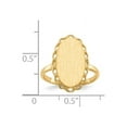 thumbnail image 5 of Solid 14k Yellow Gold Engravable Signet Ring (2mm) - Size 4.5, 5 of 5