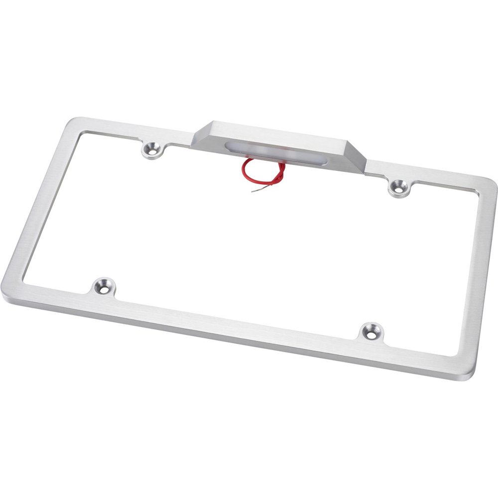 Billet Aluminum License Plate Holder w/ Light
