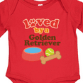 thumbnail image 4 of Inktastic Golden Retriever Loved by a Boys or Girls Long Sleeve Baby Bodysuit, 4 of 5