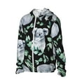 thumbnail image 2 of Daiia Cartoon Koala Bear UPF 50+ Sun Protection Hoodie Jacket Lightweight Long Sleeve Sun Shirt for Women Men with Pocket Hiking Outdoor-Medium, 2 of 9