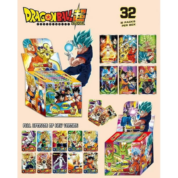 VIUWIZE 50 Tarjetas Coleccionables De Anime Sin Repetir, Lámina Dorada Con Grabado Láser, Ideal Para Regalar A Niños (serie Dragon Ball)