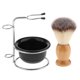 thumbnail image 1 of Brocha de afeitar de Madera Sunnimix Soporte de Acero inoxidable Tazón de Acrílico Taza para hombres, 1 of 8