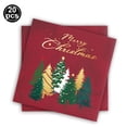 thumbnail image 5 of 20-100 servilletas de papel con decoración navideña, servilletas de muñeco de nieve, árbol de Navidad, ciervo Milu, decoración de mesa navideña, suministros para fiestas, 5 of 5