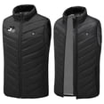 thumbnail image 5 of LpwkSSA Lightweight Heated Puffer Vest for Men Thermal Plus Size Heated Vest Three Contorl 9 Heating Winter Puffer Thermal Sleeveless Coat Black XXXXL, 5 of 7