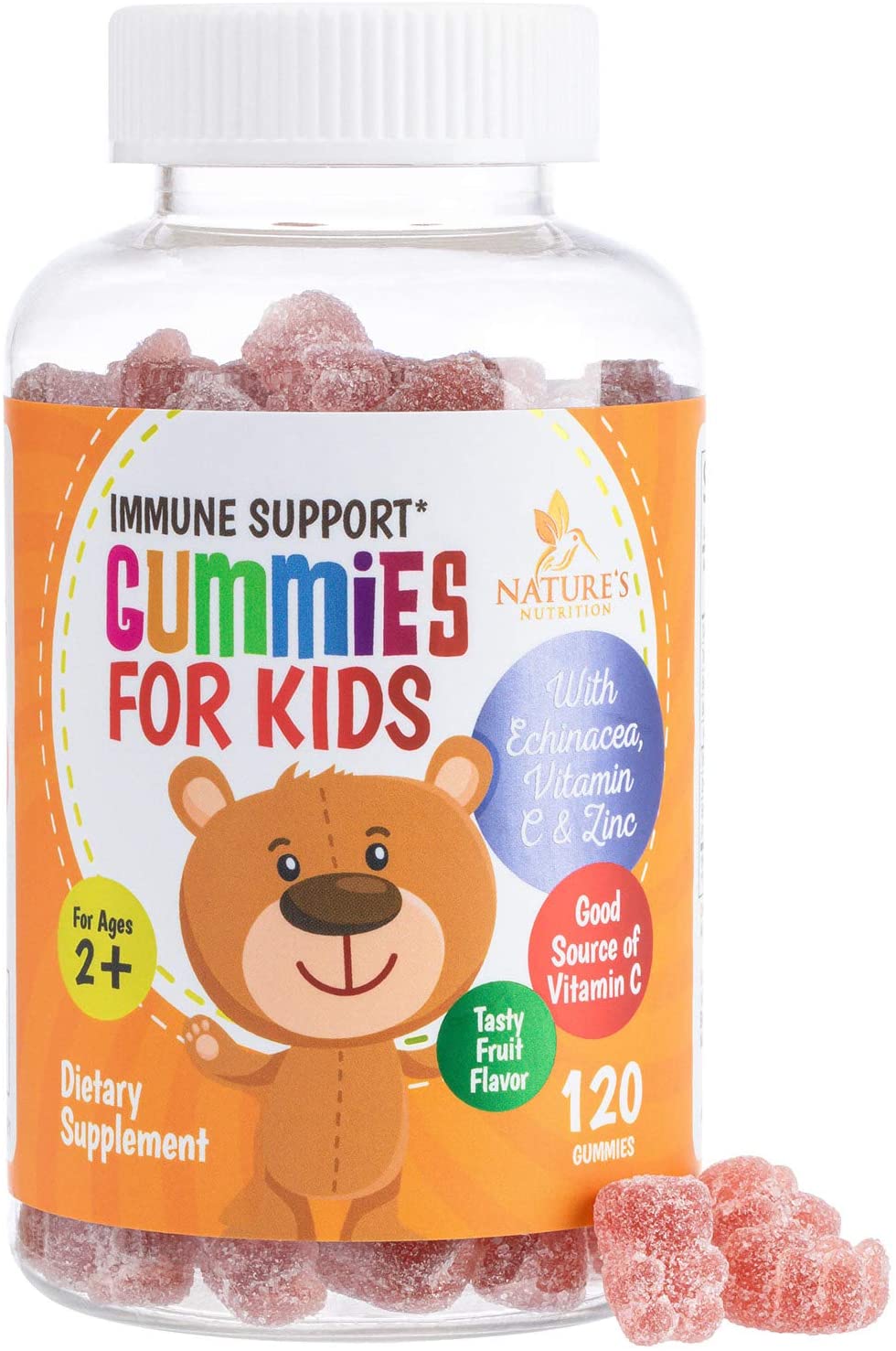 Nature's Nutrition Kids Immune Support Gummies with Vitamin C