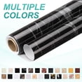 thumbnail image 3 of Uxcell Wood Grain Wallpaper Border 5" x 16.4ft Textured Frame Sticker, Black Texture, 3 of 7