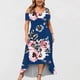 thumbnail image 5 of Moda mujer verano casual manga corta fuera del hombro vestido estampado Fridja  qw2159, 5 of 5