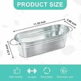thumbnail image 2 of 10 Pcs Galvanized Oval Planters, Galvanized Bucket Planter with Handle, Oval Metal Pails for Rustic Farmhouse Home Decor, Outdoor Party, Weddings, Gift and Storage Box, 2 of 7