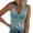 Green, variant on Fshinging Womens Tank Top Vintage Boho Casual Print Button V Neck Sleeveless Summer Clothes 2026 Green L