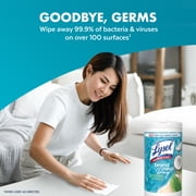 Lysol Disinfecting Wipes, All Purpose Cleaner, Multi Surface Antibacterial Cleaning Wipes, Cleaning Supplies, Coconut & Sea Minerals Scent, 80 Count