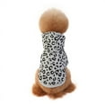 thumbnail image 6 of Pets Dog Hooded Fleece Coat Puppy Winter Warm Leopard Jacket Sweater Outwear Costumes, 6 of 6