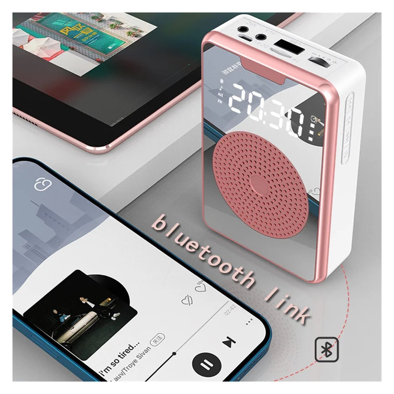 Portable Wireless Voice Amplifier Microphone Teaching Megaphone Little Bee Loudspeaker For Teacher Outdoor Tour Guide ,Powerful&Original Sound