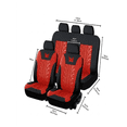 thumbnail image 5 of Car Seat Covers Full Set Universal 5 Seats 9 Piece Set Embroidered Car Seat Cover Set Memory Foam Cushion, 5 of 5