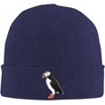 thumbnail image 1 of Puffin Bird Beanie Hat Unisex Knit Hat Ski Stocking Cuffed Cap, 1 of 8