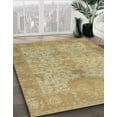 thumbnail image 3 of Ahgly Company Machine Washable Indoor Rectangle Abstract Cinnamon Brown Area Rugs, 7' x 9', 3 of 7