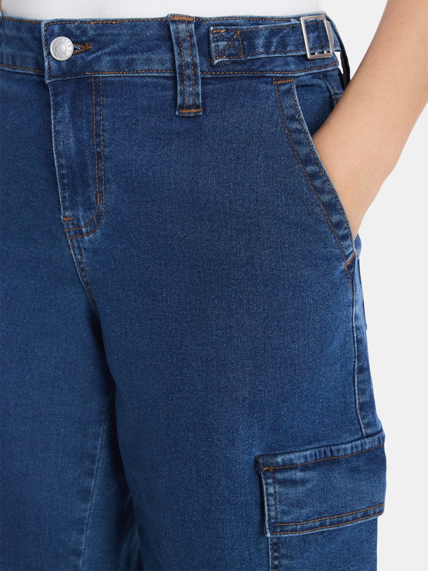 Madden NYC Women’s Side Tab Jorts, Sizes 00-18