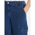 thumbnail image 4 of Madden NYC Women’s Side Tab Jorts, Sizes 00-18, 4 of 5