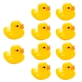 thumbnail image 1 of Kuymtek 10 Unids/set Mini PVC Amarillo Pato Souding Duckie Bebé Baño Juguete, 1 of 5