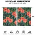 thumbnail image 2 of Printed Floral Drapes 42x54 Inch 2 Panels, Rod Pocket Blackout Curtains for Bedroom and Peaceful Home Vibe, 2 of 2