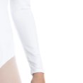 thumbnail image 2 of Girls' White Long-sleeved Leotard Small/Medium, 2 of 3