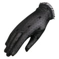thumbnail image 3 of Xfvqtps Women Lace Gloves Polka Dot Rabbit Embroidery Wedding Dresses Performances Dance Party Decorations Elastic Breathable Gloves Black, 3 of 5