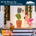 thumbnail image 2 of Joyfy 4 FT Gift Boxes Yard Light Christmas Outdoor Decorations,60 Pre-Lit LED Stacked Gift Boxes Christmas Decorations,Christmas Yard Light with Stakes Decorations Outdoor Holiday Decor, 2 of 8