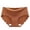 Brick Red, variant on Women's Silk Underwear Panties Soft Seamless Briefs Breathable Solid Color Mid Rise Triangle Underwear
