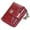 Wine Red, variant on Small Wallet for Women Genuine Leather RFID Blocking Wallet Bifold Purse Zipper Pocket Card Holder with ID Window - Wine Red