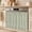 Sage Green, Celadon Green, variant on Sage Green Plaid Oven Skirt for Farmhouse Kitchen Décor, Farmhouse Buffalo Checkered Gingham Oven Curtain Tie Top Decorative Stove Skirt, Cabinet Dish Washer Curtains with 8 Ribbon Ties 32"x24"