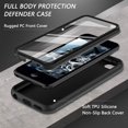 thumbnail image 2 of Funda Hensinple de silicona a prueba de golpes para iPod Touch 7/6/5, color negro, 2 of 7