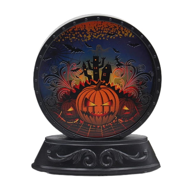 Halloween Luz De Noche Led Calabaza Cabeza Hueso Gato Linterna Calabaza Lámpara De Mesa Decoración Creativa De Halloween Luz De Escritorio Advancent HA046053-04