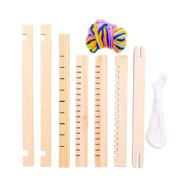 Toystoory Juguete de telar para niños, juguete de máquina de tejer instructivo educativo de aprendizaje DIY desmontable, regalos para festivales Artesanía Toystoory HA062331-00