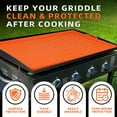 thumbnail image 4 of Babyfond 35.5" x 21.5" Griddle Silicone Protective Mat Cover with Heat Proof & Tall Edge, 4 of 6