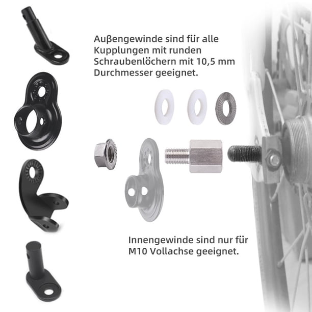 Ensemble Adaptateurs De Frein V – Extension 22 Mm, Alliage AL7075, M10, Compatible Roues 14 à 20″, Doré