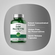 Saw Palmetto 450mg | 250 Capsules | Extract Supplement | by Piping Rock